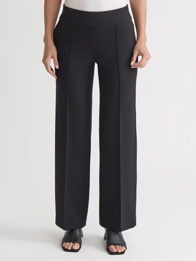JNY Pull On Pintuck Wide Leg Modern Compression Pant Women’s XS Black